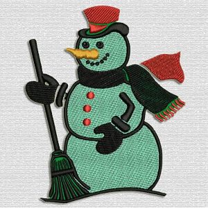 Snowman with Broom