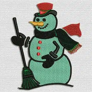 Snowman with Broom