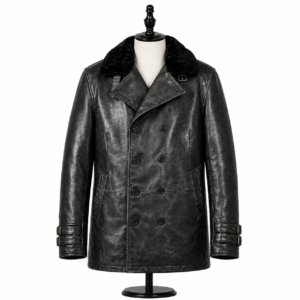 Leon Kennedy Inspired Leather Peacoat - Image 1
